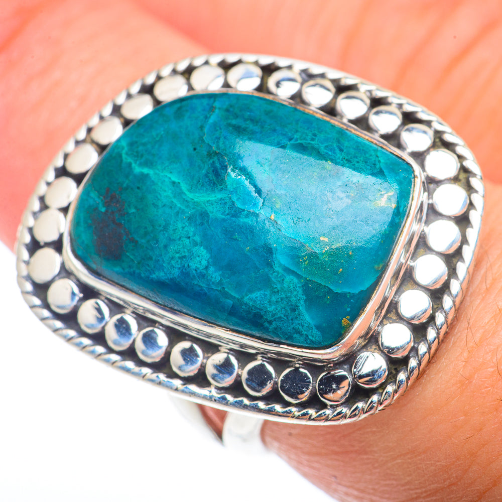 Chrysocolla Rings handcrafted by Anasilvercos - RING73232