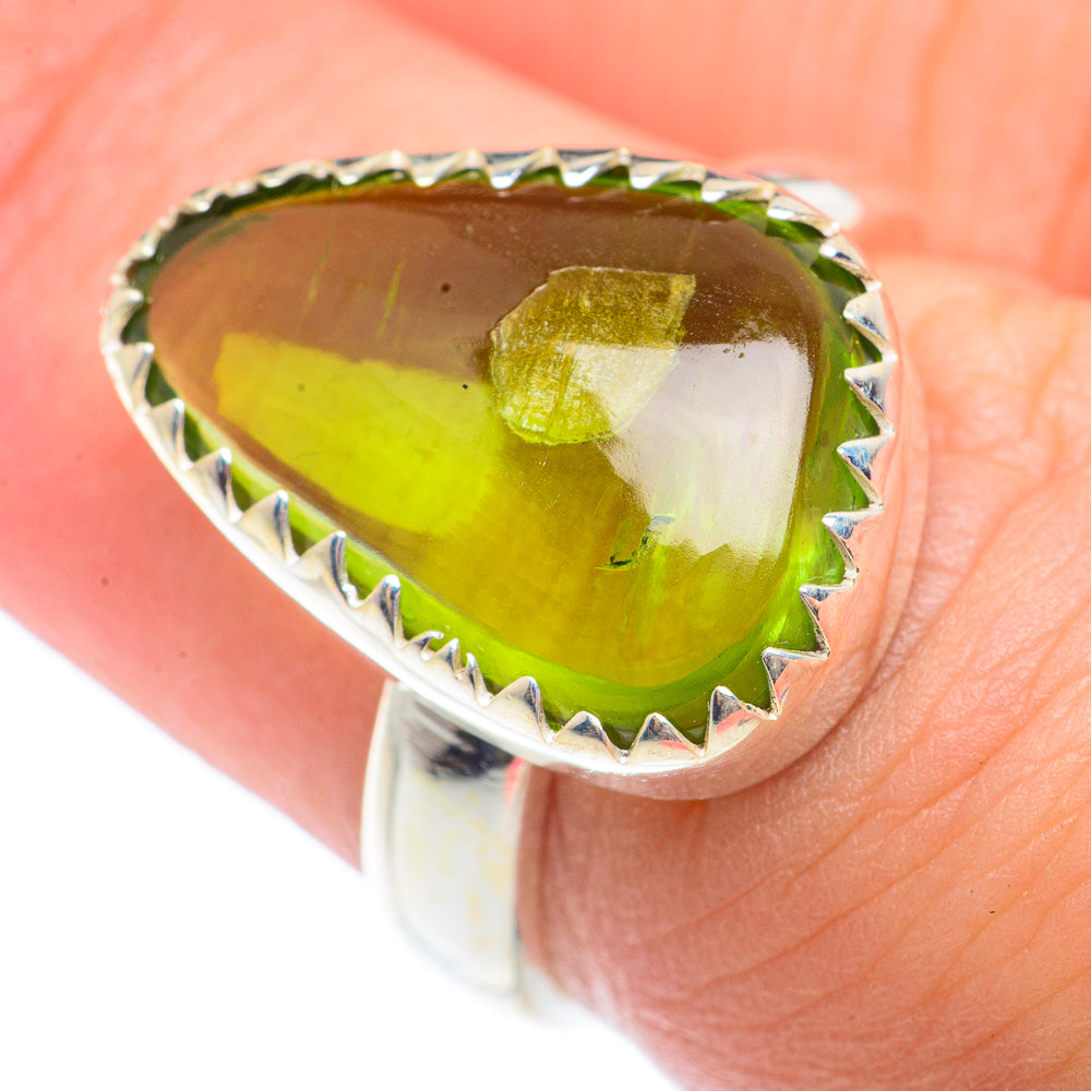 Peridot Rings handcrafted by Anasilvercos - RING73237