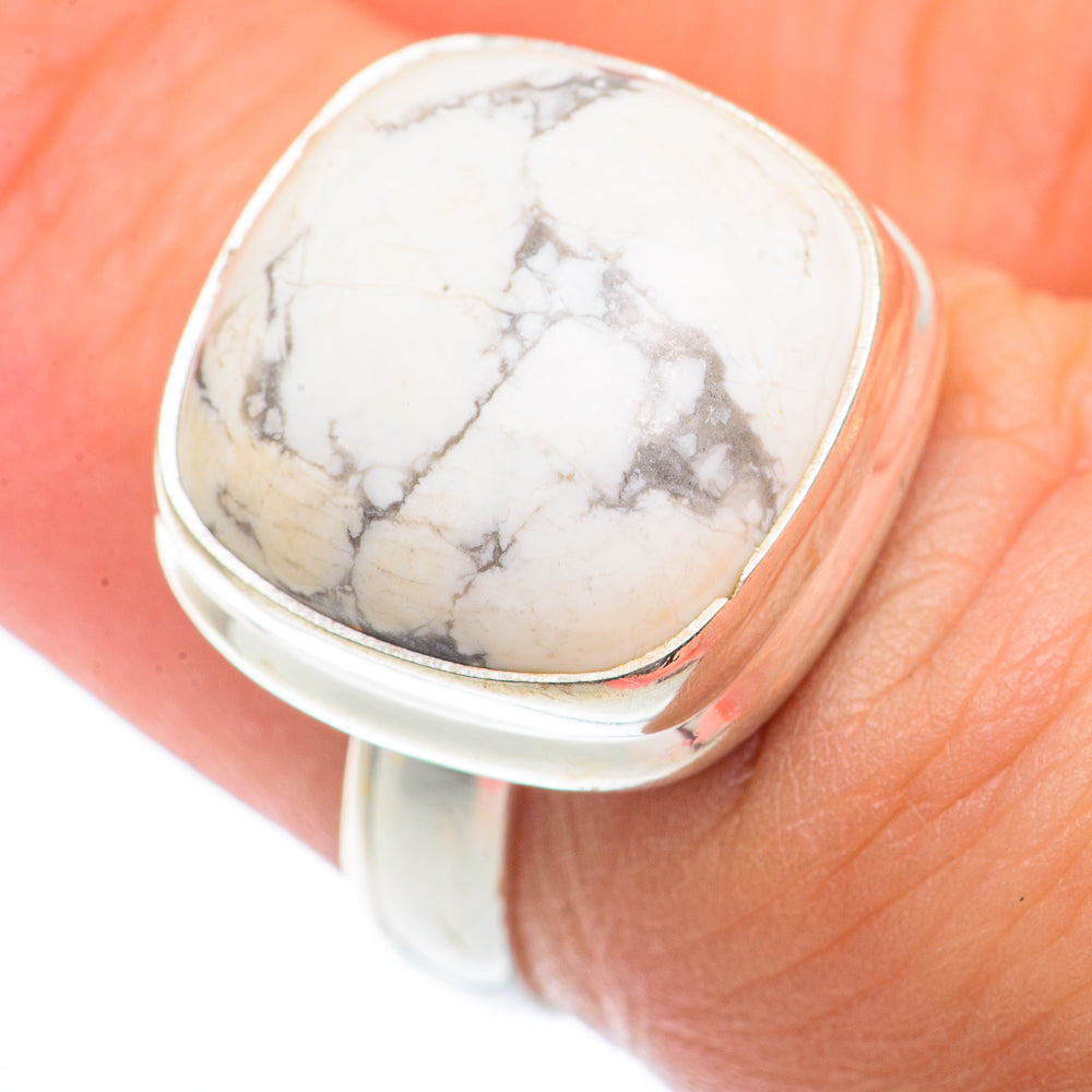 Howlite Rings handcrafted by Anasilvercos - RING73257