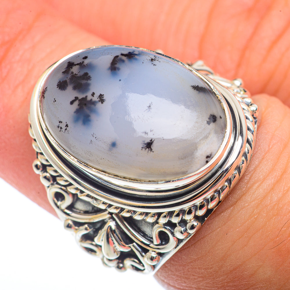 Dendritic Opal Rings handcrafted by Anasilvercos - RING73261