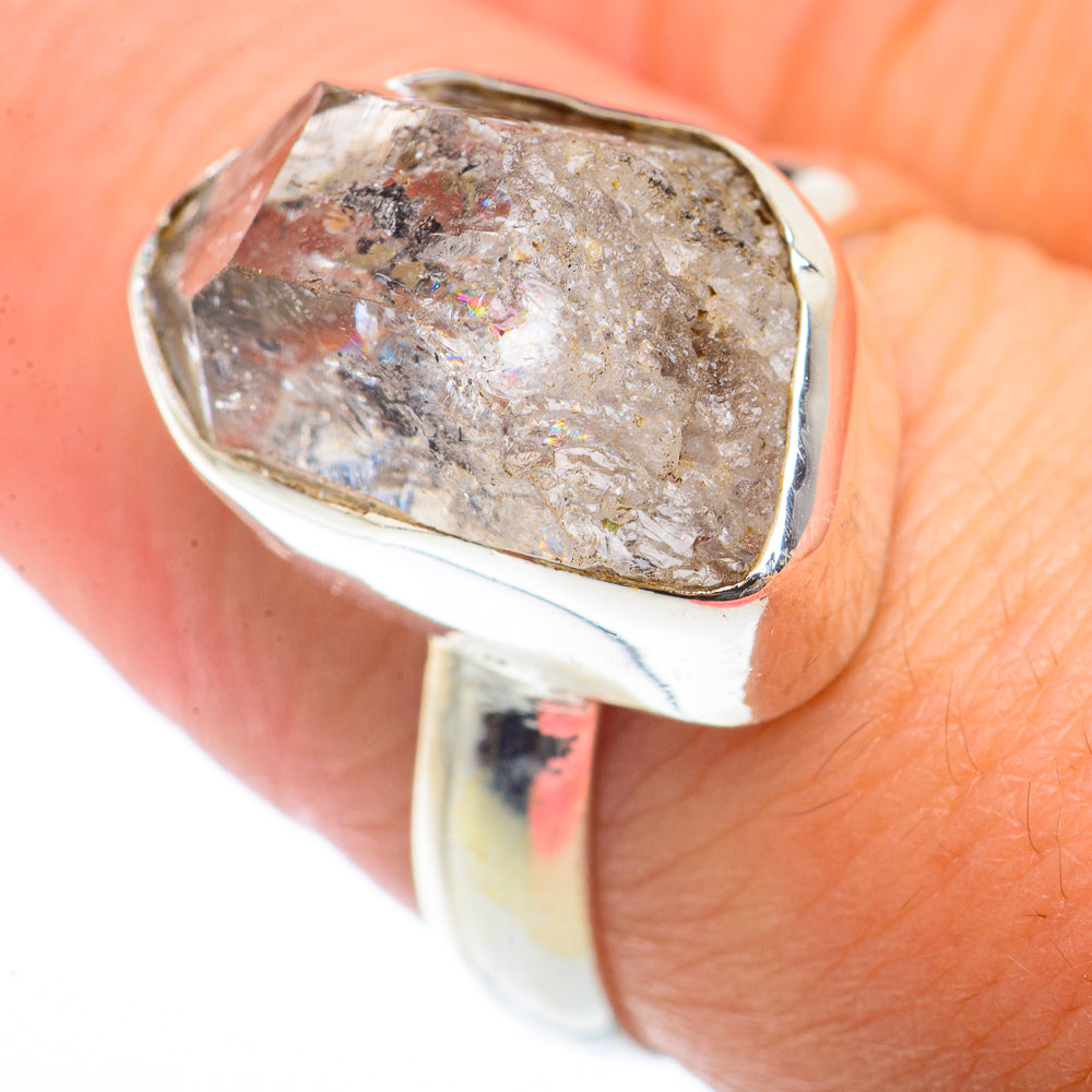Herkimer Diamond Rings handcrafted by Anasilvercos - RING73264