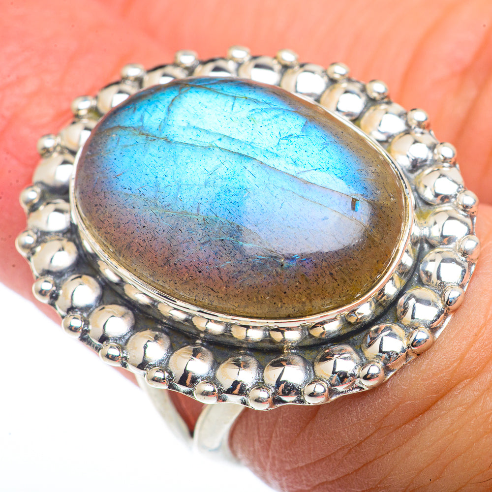 Labradorite Rings handcrafted by Anasilvercos - RING73272