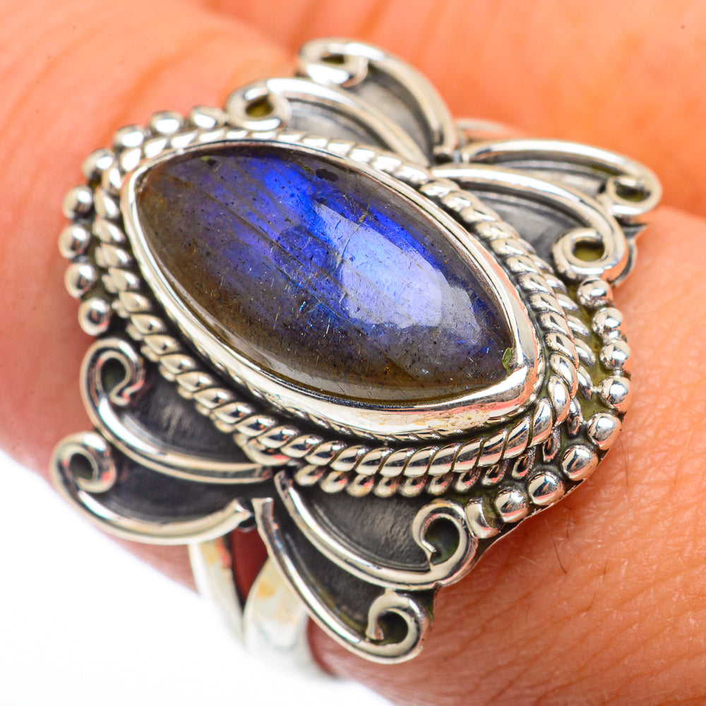 Labradorite Rings handcrafted by Anasilvercos - RING73274