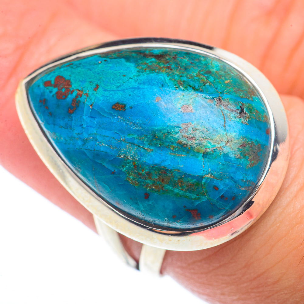 Chrysocolla Rings handcrafted by Anasilvercos - RING73276