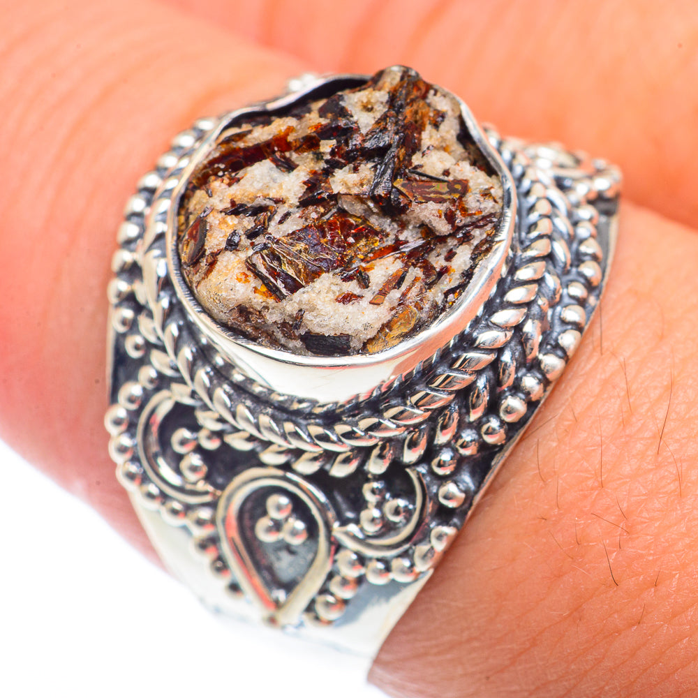 Astrophyllite Rings handcrafted by Anasilvercos - RING73282
