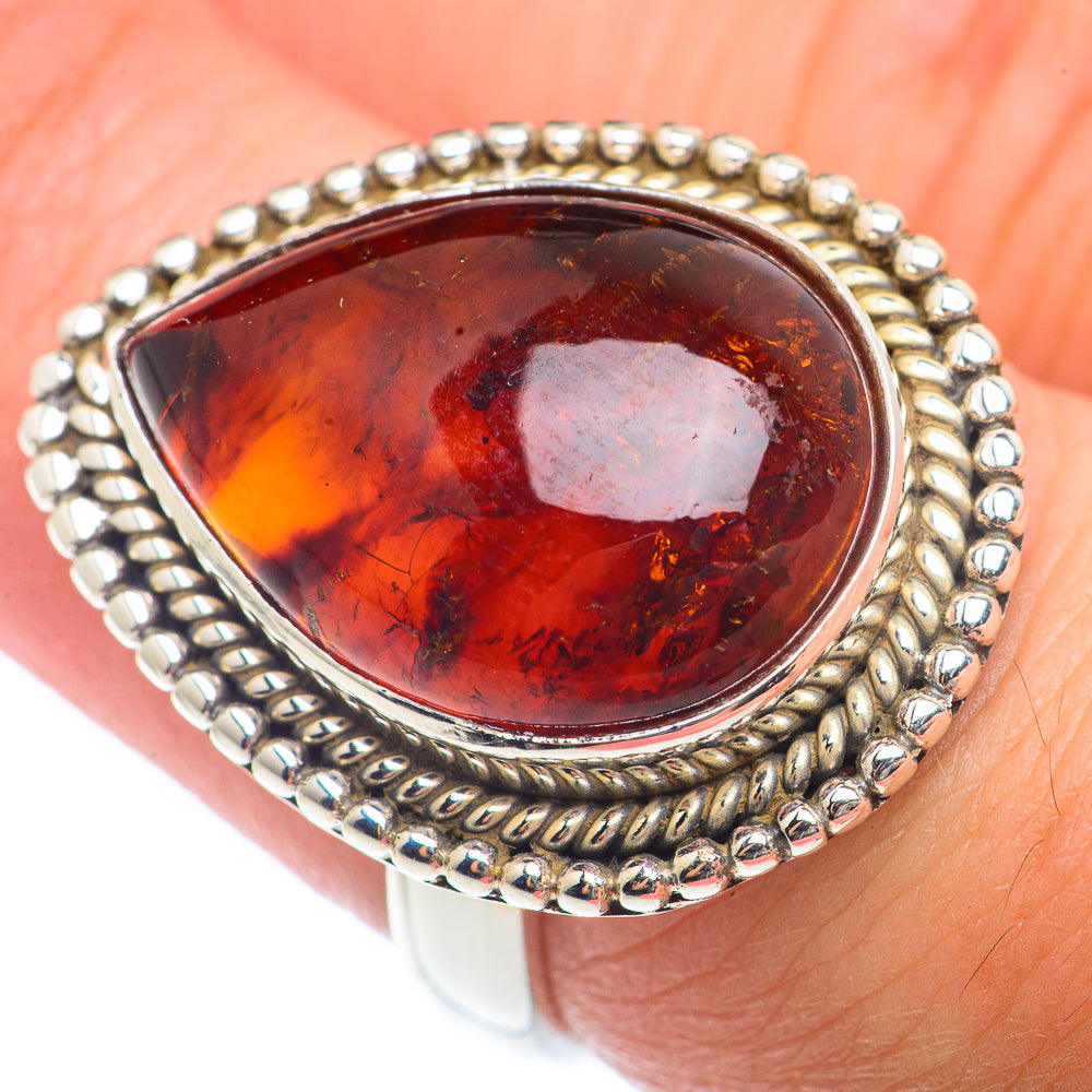 Baltic Amber Rings handcrafted by Anasilvercos - RING73286