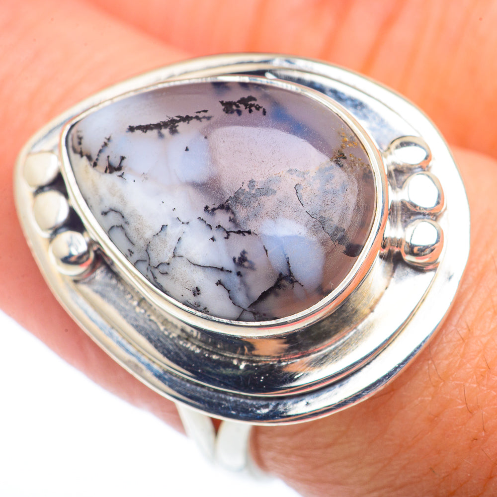 Dendritic Opal Rings handcrafted by Anasilvercos - RING73301