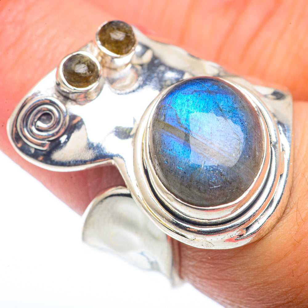 Labradorite Rings handcrafted by Anasilvercos - RING73308