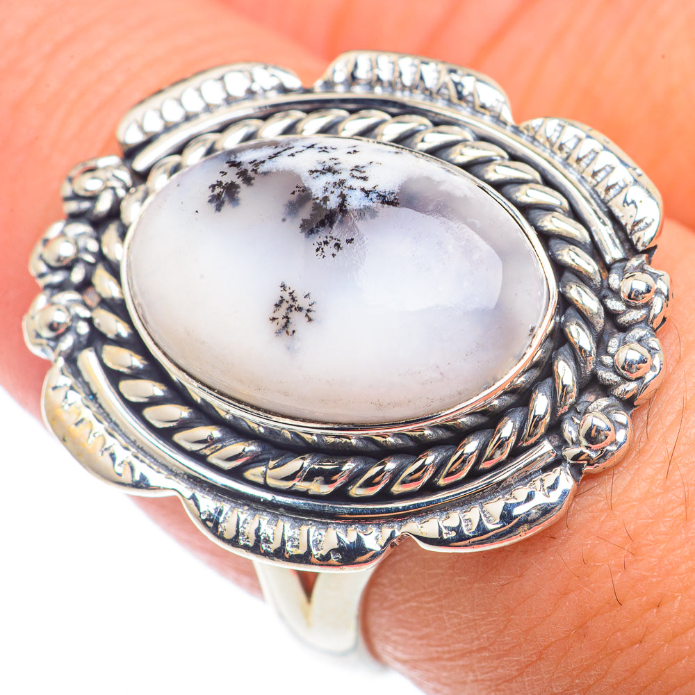 Dendritic Opal Rings handcrafted by Anasilvercos - RING73332