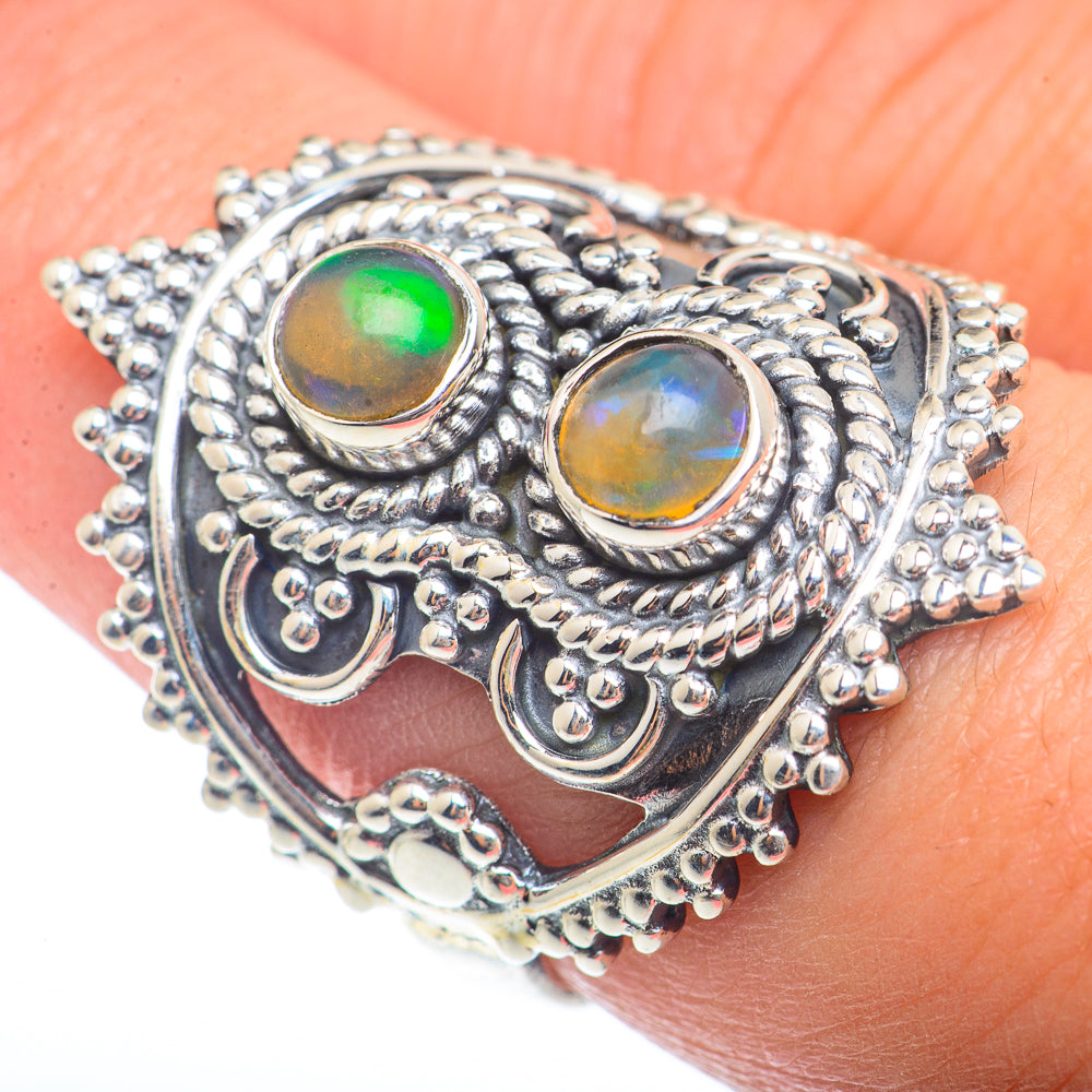 Ethiopian Opal Rings handcrafted by Anasilvercos - RING73340