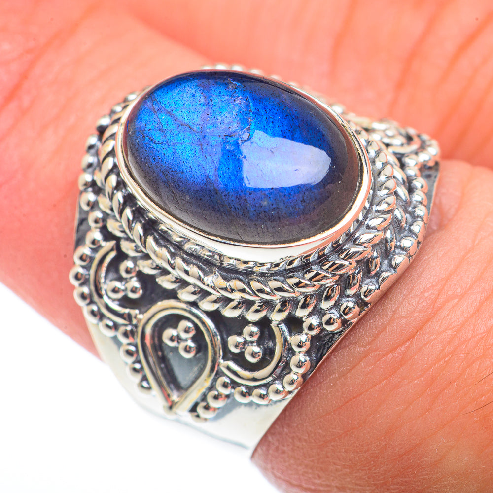 Labradorite Rings handcrafted by Anasilvercos - RING73341