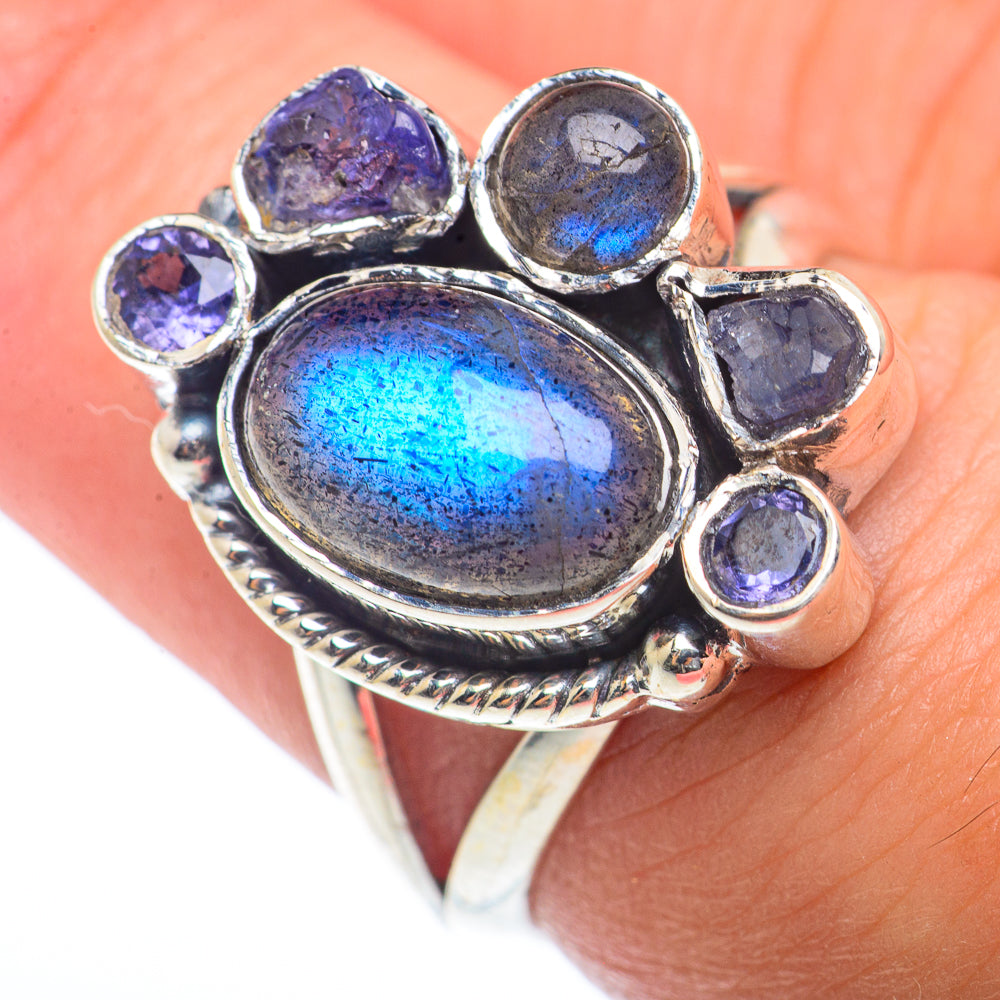 Labradorite Rings handcrafted by Anasilvercos - RING73360