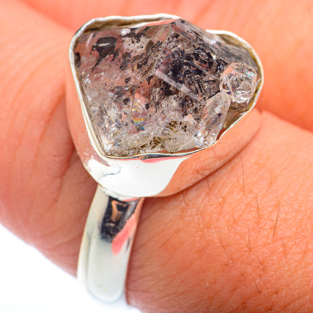 Herkimer Diamond Rings handcrafted by Anasilvercos - RING73364