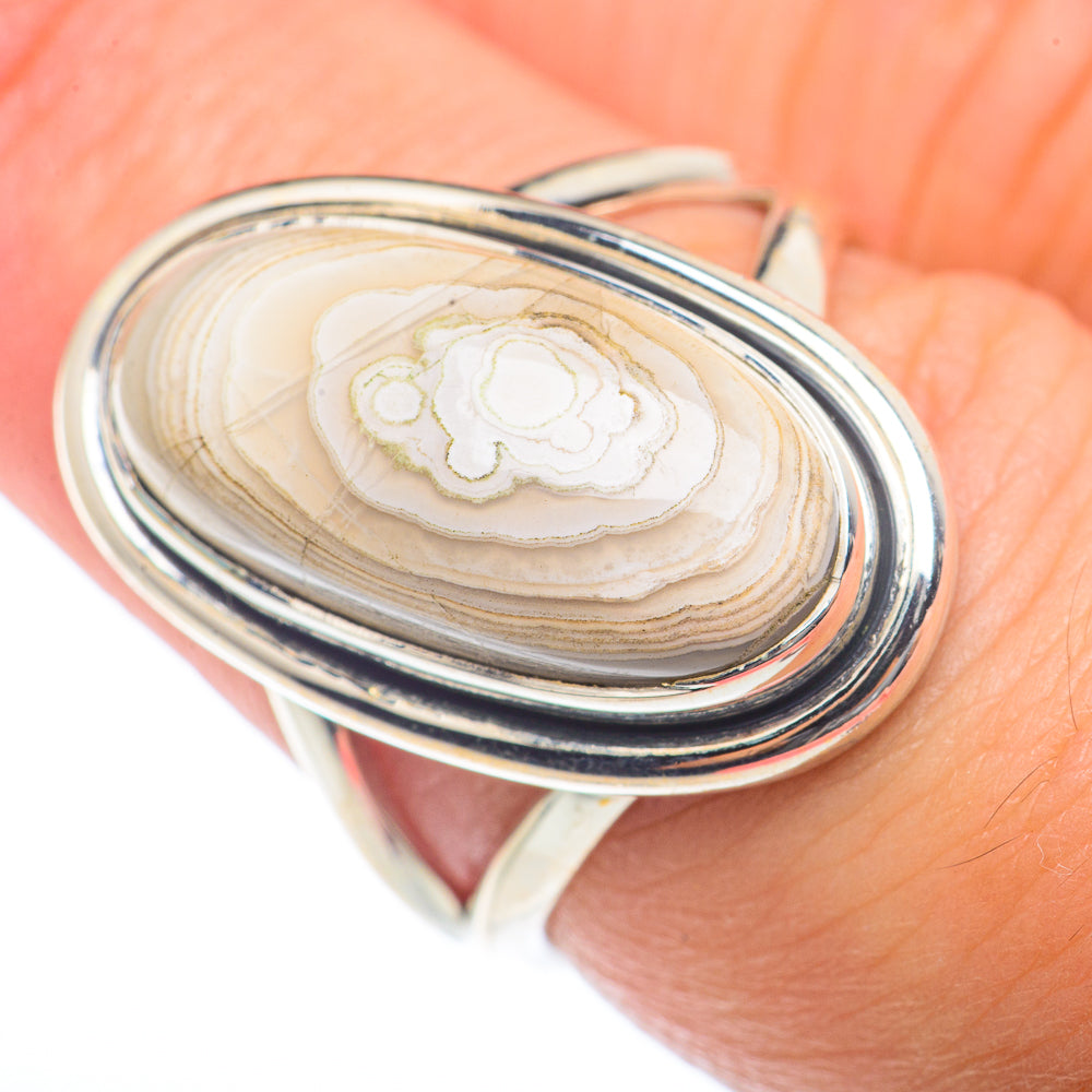 Laguna Lace Agate Rings handcrafted by Anasilvercos - RING73375