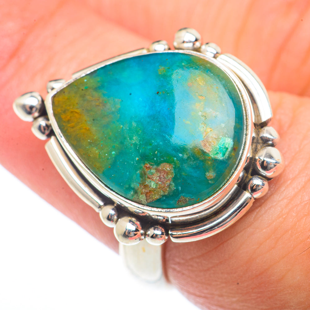 Chrysocolla Rings handcrafted by Anasilvercos - RING73384