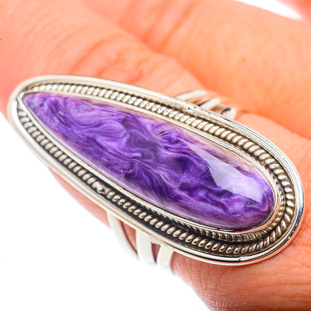 Charoite Rings handcrafted by Anasilvercos - RING73400