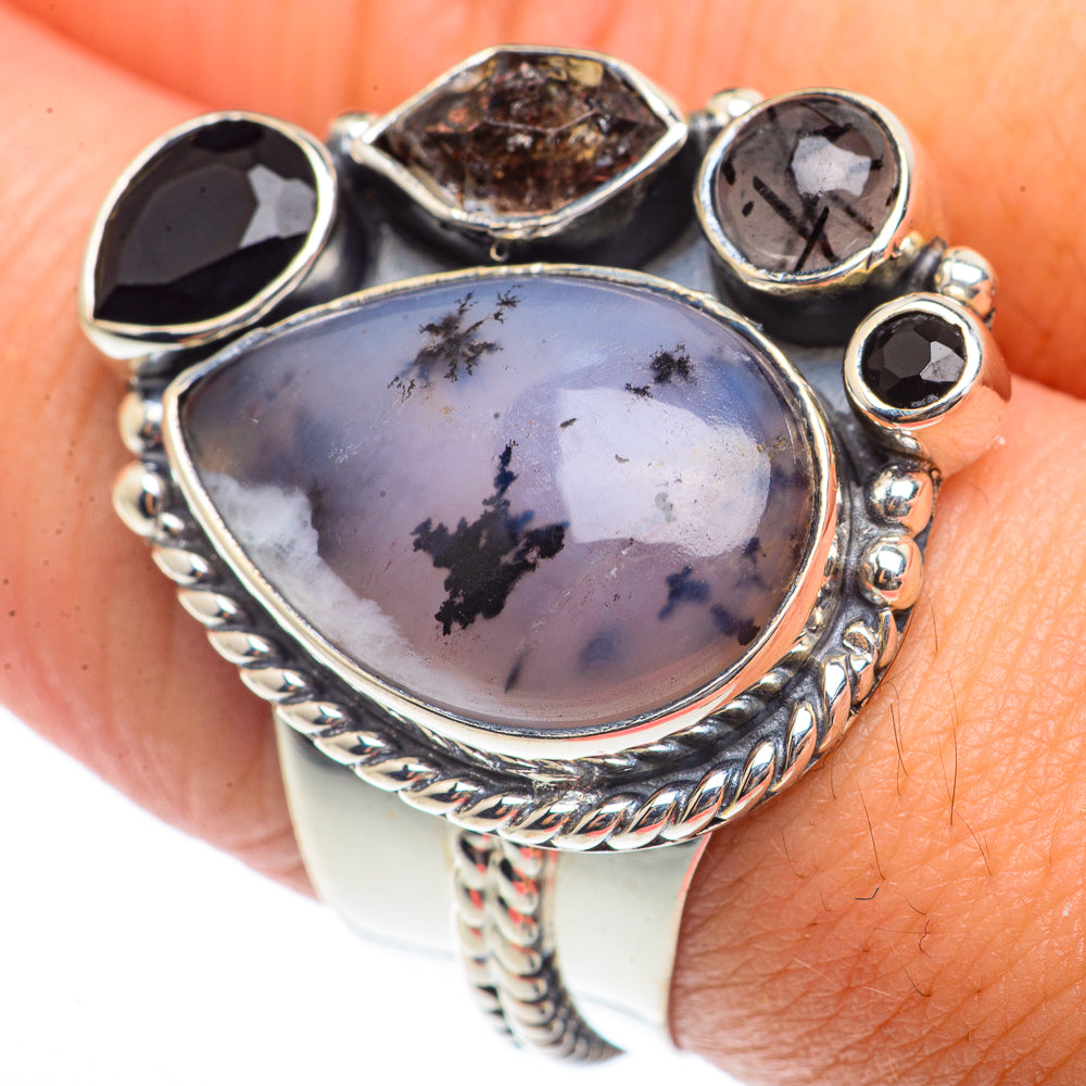 Dendritic Opal Rings handcrafted by Anasilvercos - RING73409