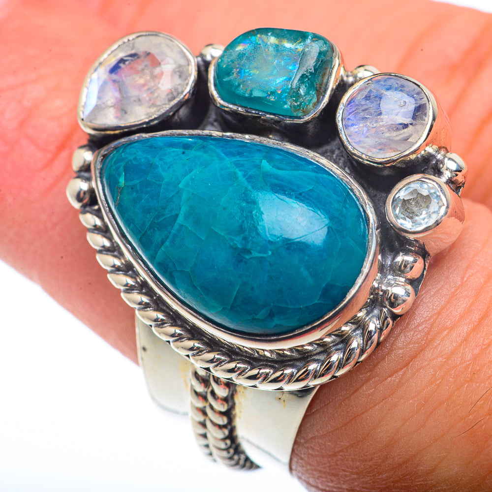 Chrysocolla Rings handcrafted by Anasilvercos - RING73421