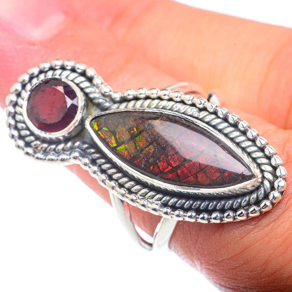Ammolite Rings handcrafted by Anasilvercos - RING73435