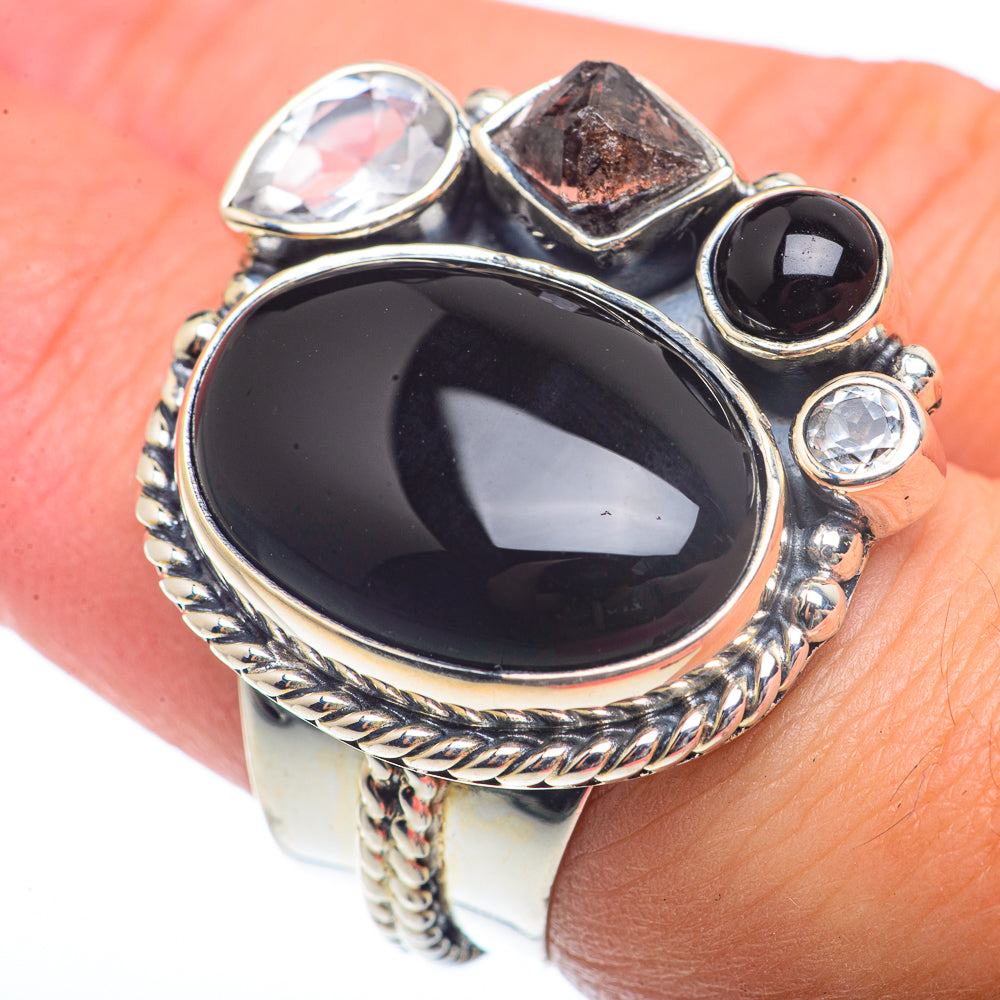 Black Onyx Rings handcrafted by Anasilvercos - RING73441