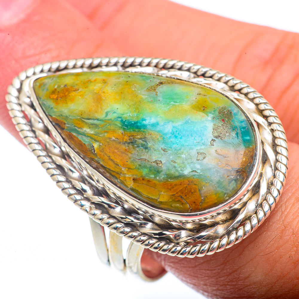 Peruvian Opal Rings handcrafted by Anasilvercos - RING73449