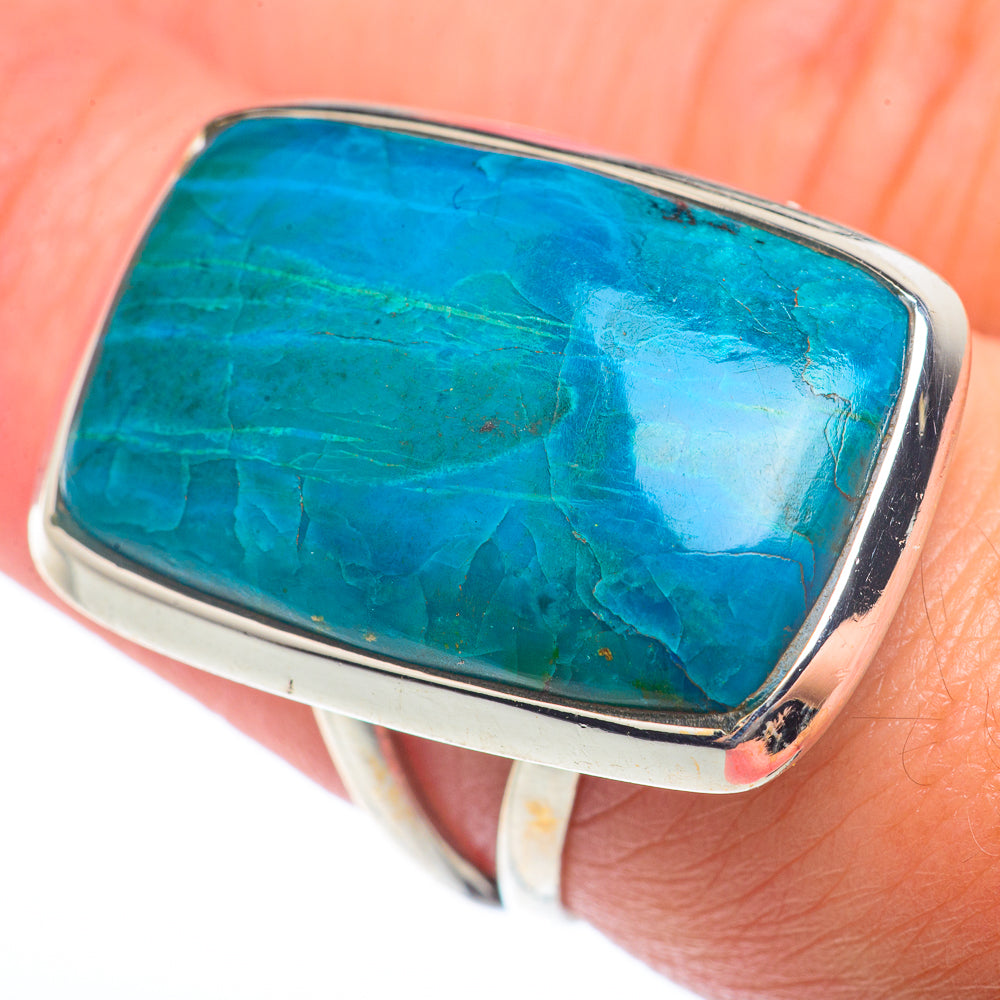 Chrysocolla Rings handcrafted by Anasilvercos - RING73456