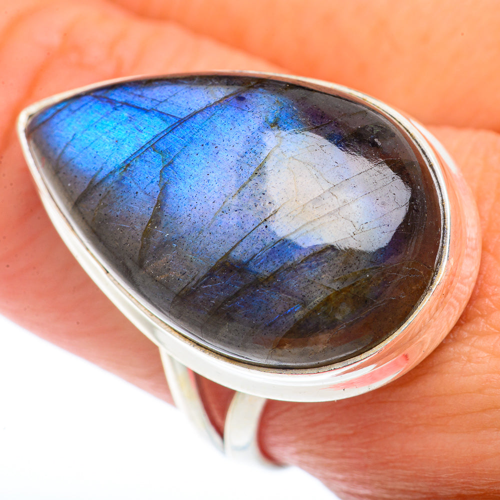 Labradorite Rings handcrafted by Anasilvercos - RING73459