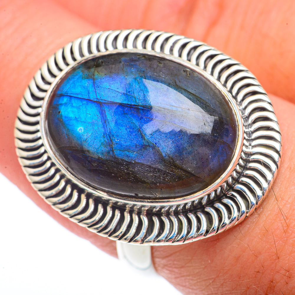 Labradorite Rings handcrafted by Anasilvercos - RING73473
