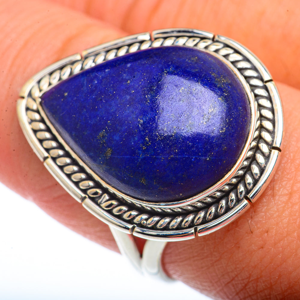 Lapis Lazuli Rings handcrafted by Anasilvercos - RING73477