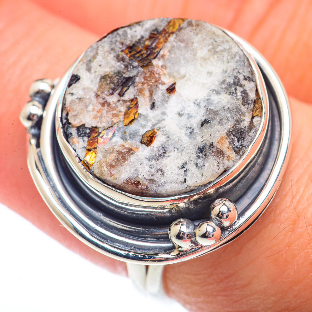 Astrophyllite Rings handcrafted by Anasilvercos - RING73489