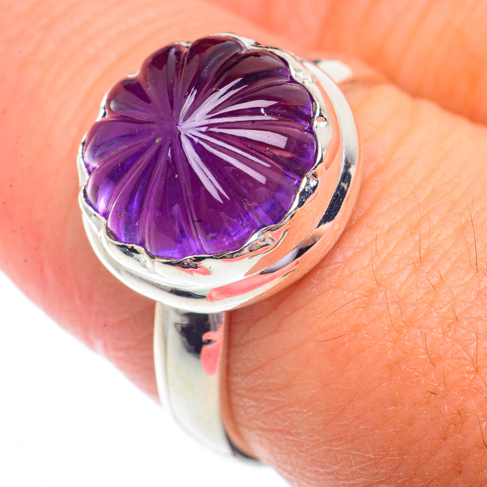 Amethyst Stalactite Rings handcrafted by Anasilvercos - RING73501