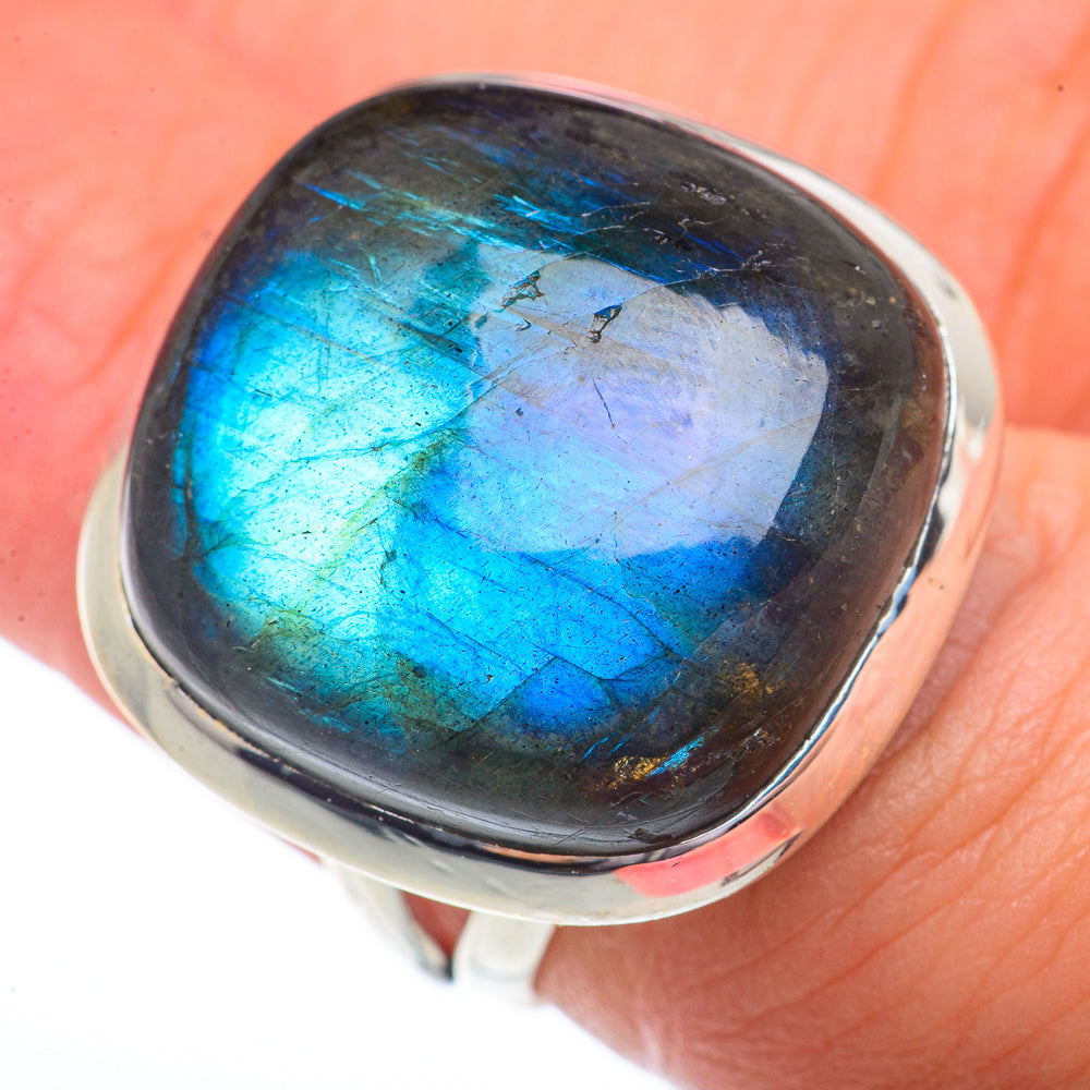 Labradorite Rings handcrafted by Anasilvercos - RING73522
