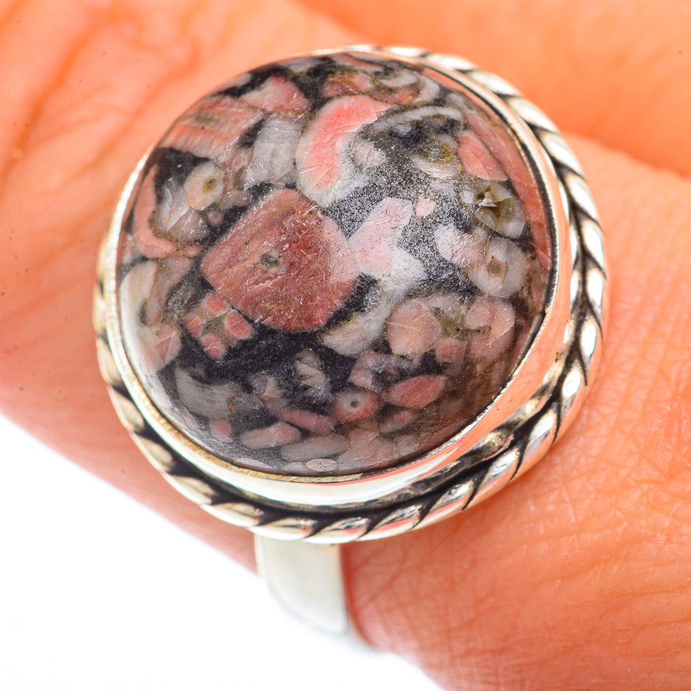 Crinoid Fossil Rings handcrafted by Anasilvercos - RING73536