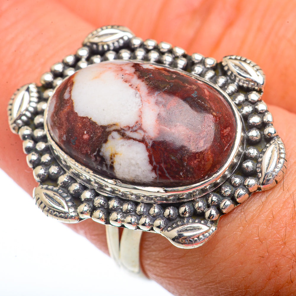 Red Jasper Rings handcrafted by Anasilvercos - RING73537