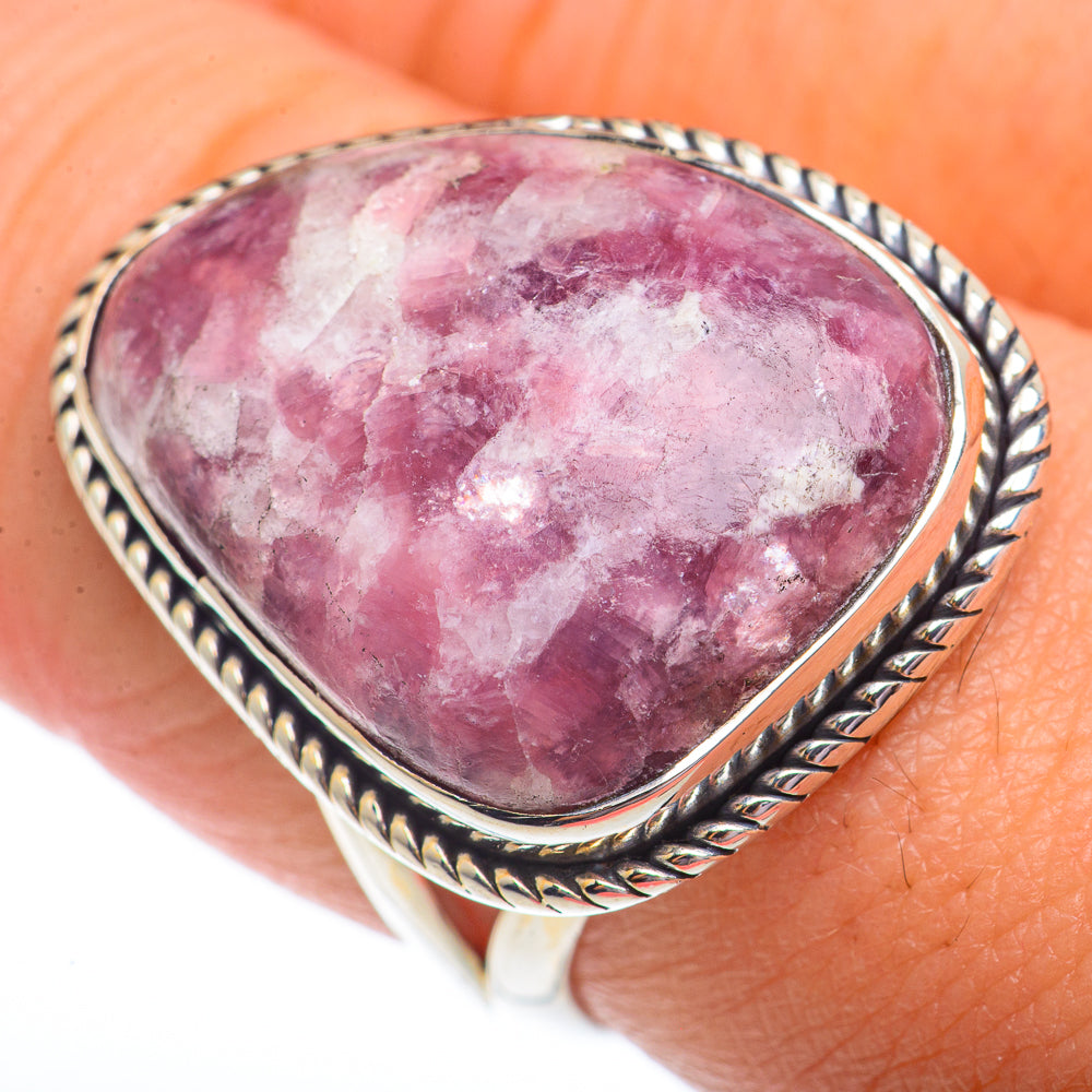 Lepidolite Rings handcrafted by Anasilvercos - RING73544