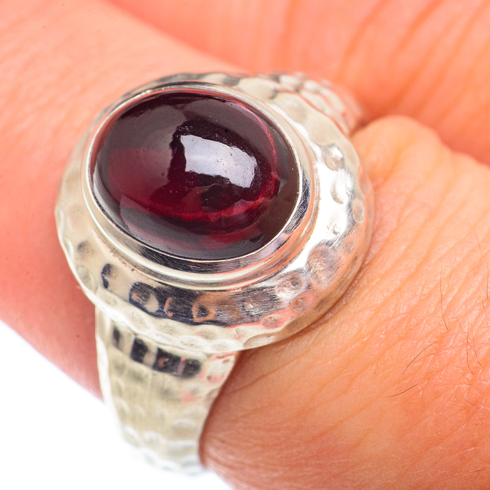 Garnet Rings handcrafted by Anasilvercos - RING73546
