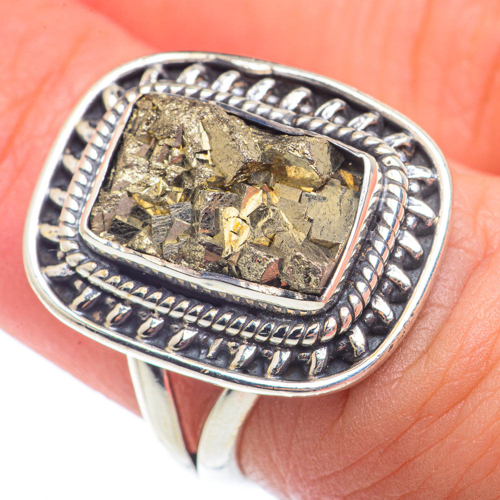 Pyrite Rings handcrafted by Anasilvercos - RING73554