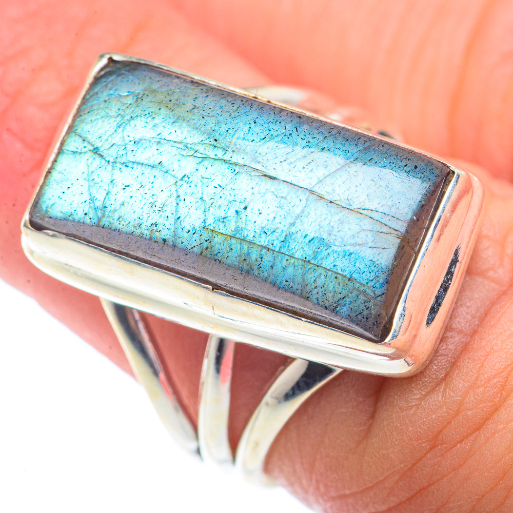 Labradorite Rings handcrafted by Anasilvercos - RING73573