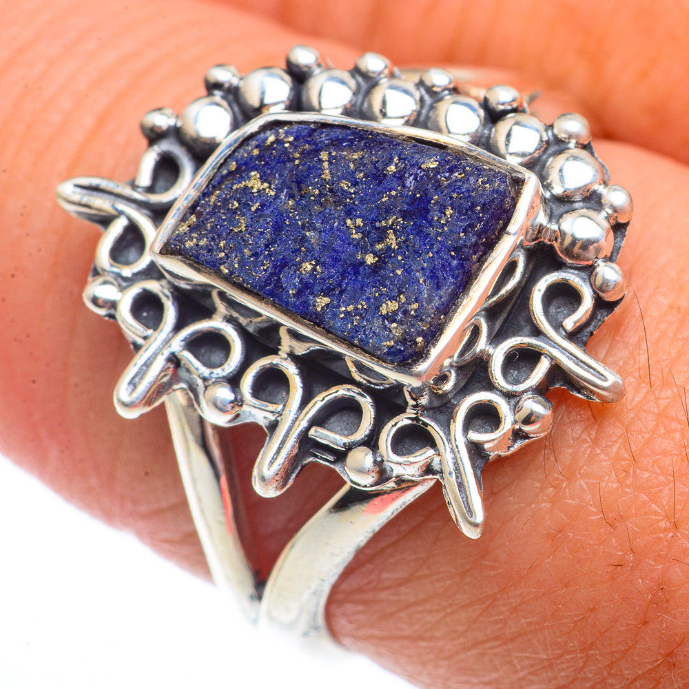 Lapis Lazuli Rings handcrafted by Anasilvercos - RING73574