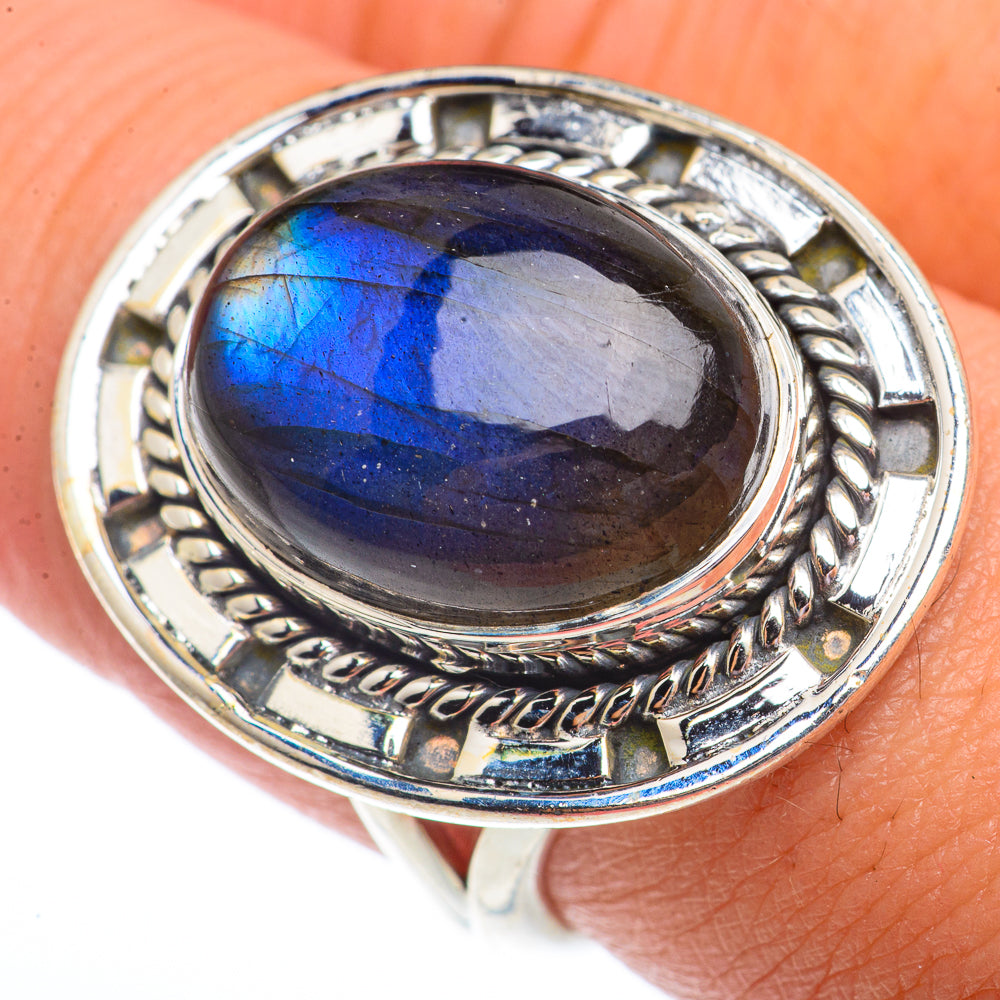 Labradorite Rings handcrafted by Anasilvercos - RING73576