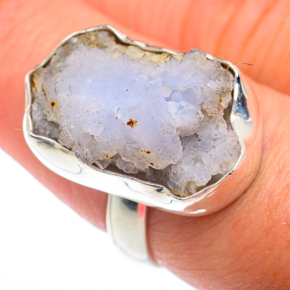 Rainbow Moonstone Rings handcrafted by Anasilvercos - RING73598