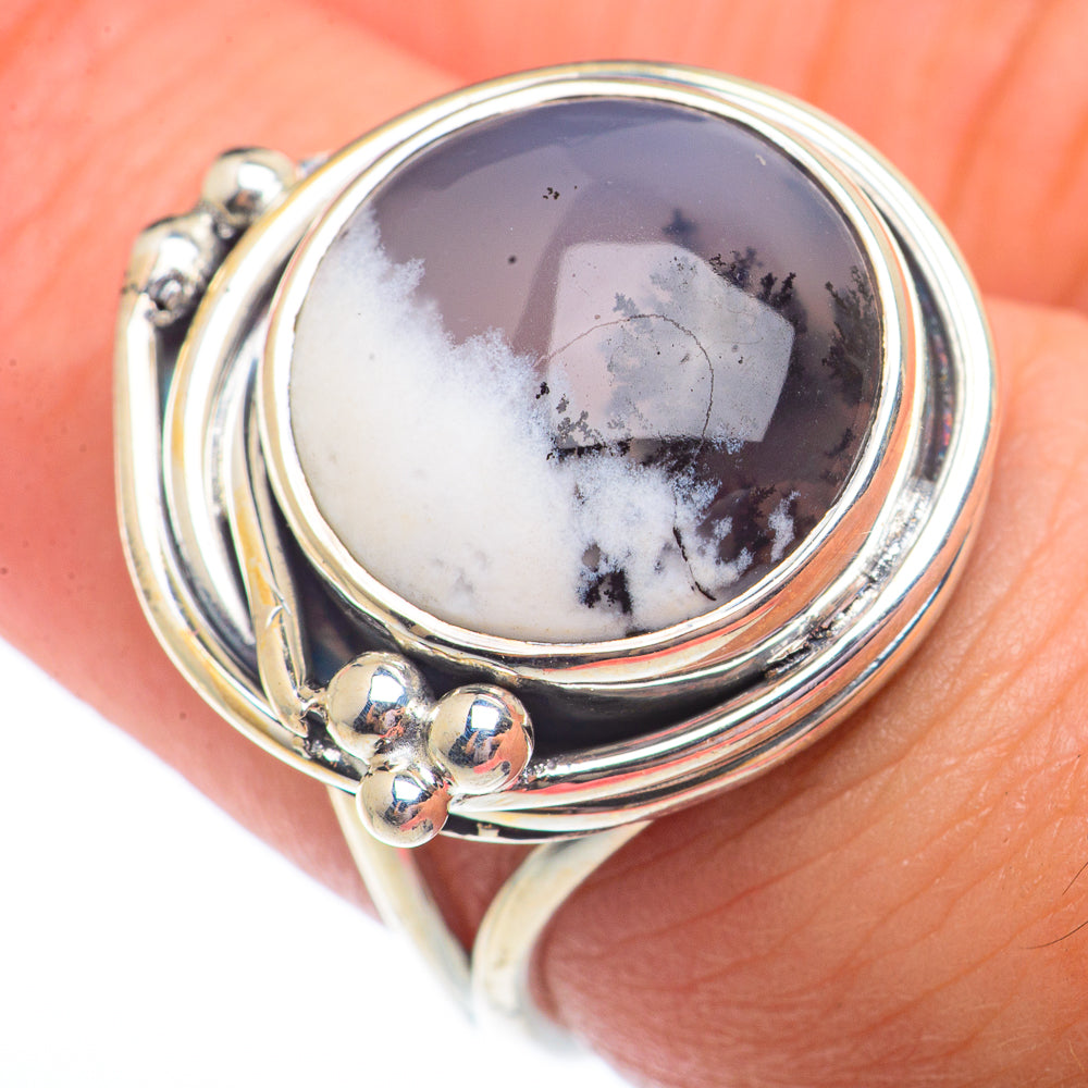 Dendritic Opal Rings handcrafted by Anasilvercos - RING73604