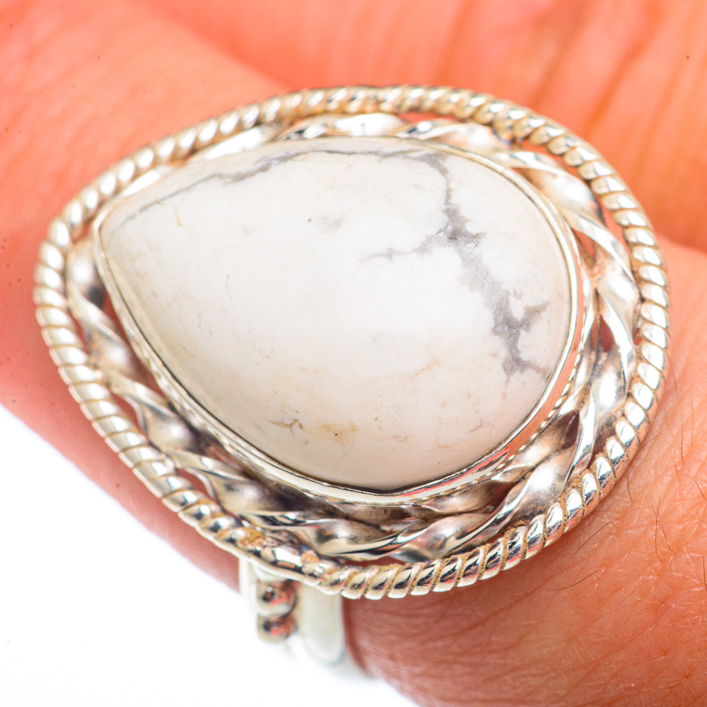 Howlite Rings handcrafted by Anasilvercos - RING73605