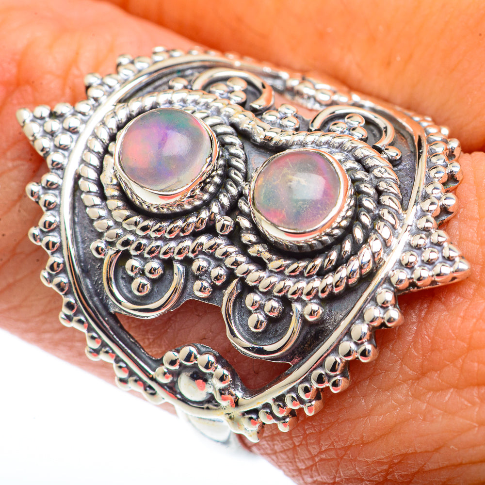 Ethiopian Opal Rings handcrafted by Anasilvercos - RING73612