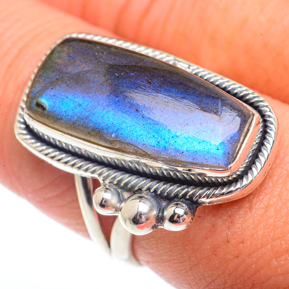 Labradorite Rings handcrafted by Anasilvercos - RING73616