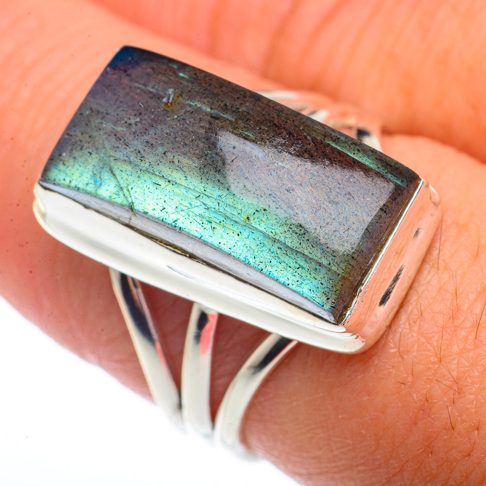 Labradorite Rings handcrafted by Anasilvercos - RING73628