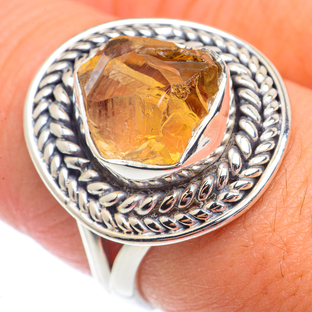 Citrine Rings handcrafted by Anasilvercos - RING73636