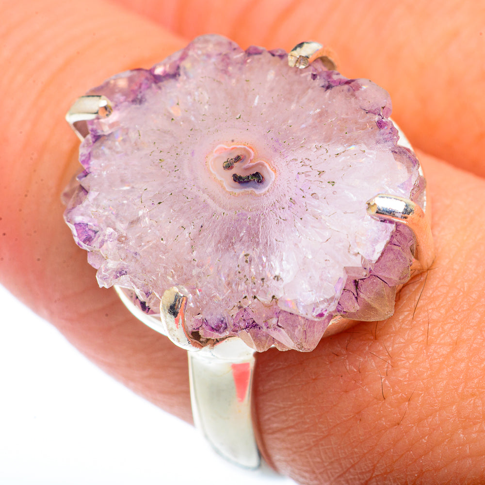 Amethyst Stalactite Rings handcrafted by Anasilvercos - RING73643