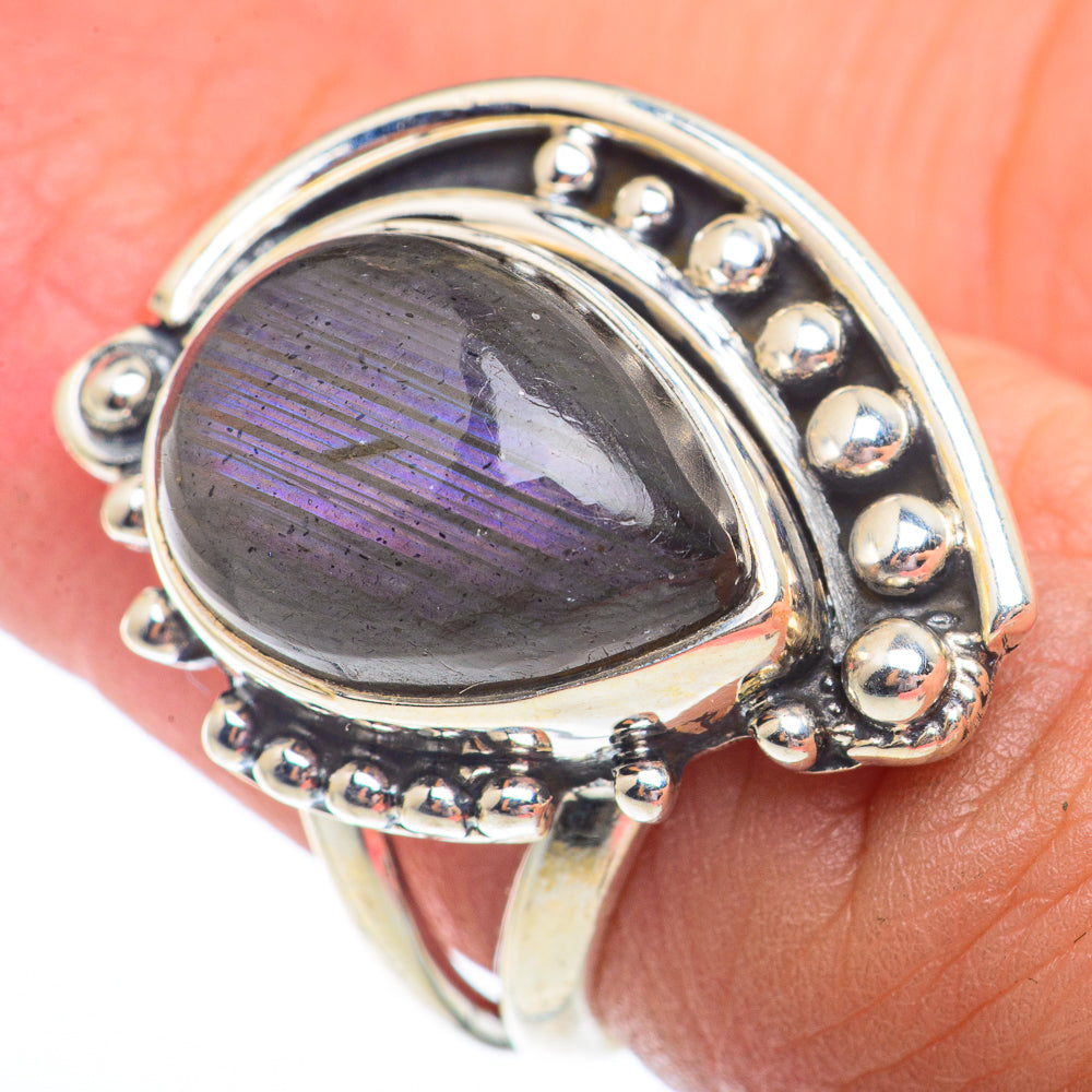 Labradorite Rings handcrafted by Anasilvercos - RING73644
