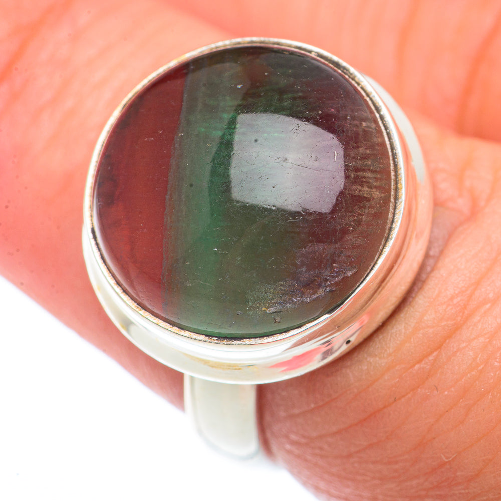 Green Fluorite Rings handcrafted by Anasilvercos - RING73655